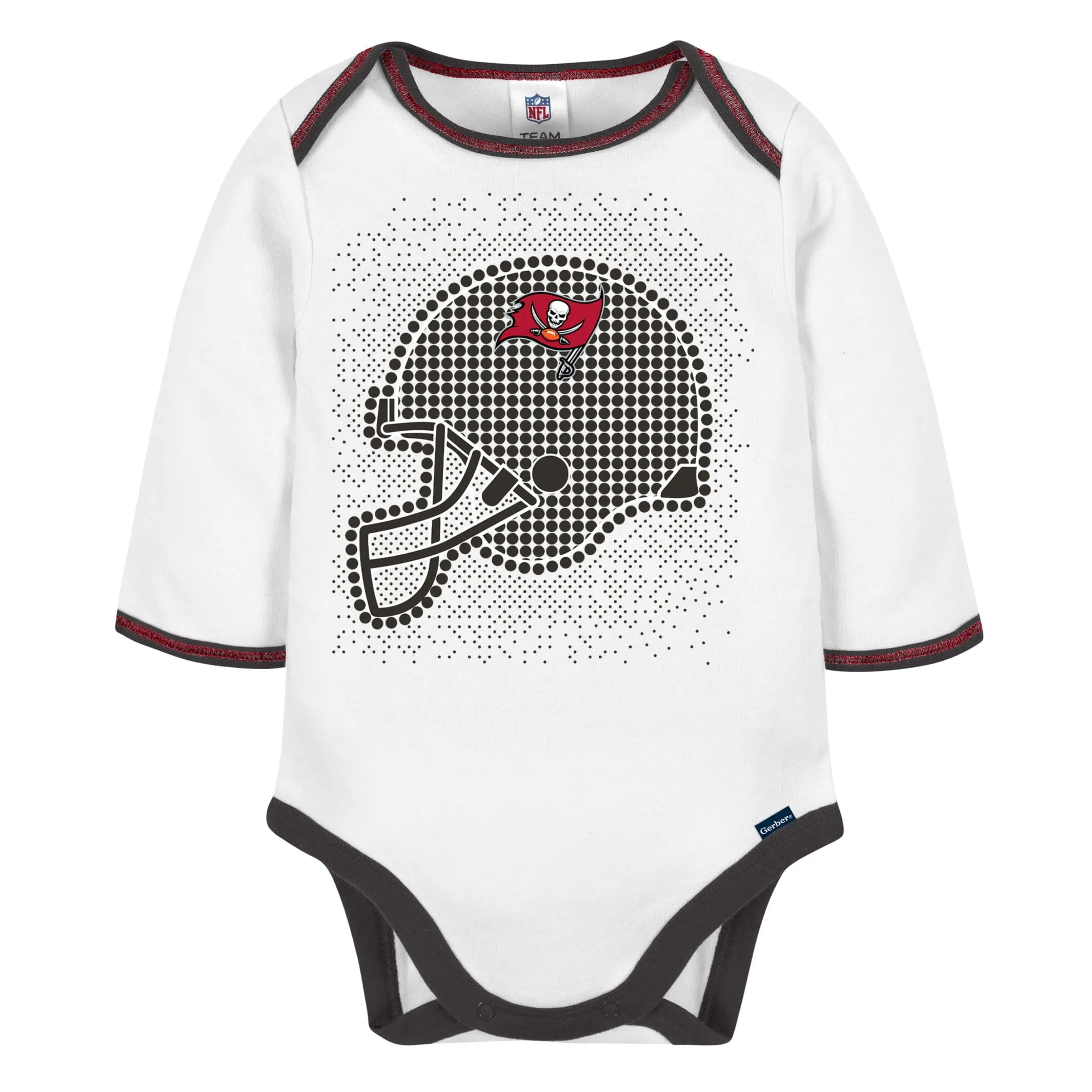 3-Piece Baby Boys Buccaneers Bodysuit, Footed Pant, & Cap Set