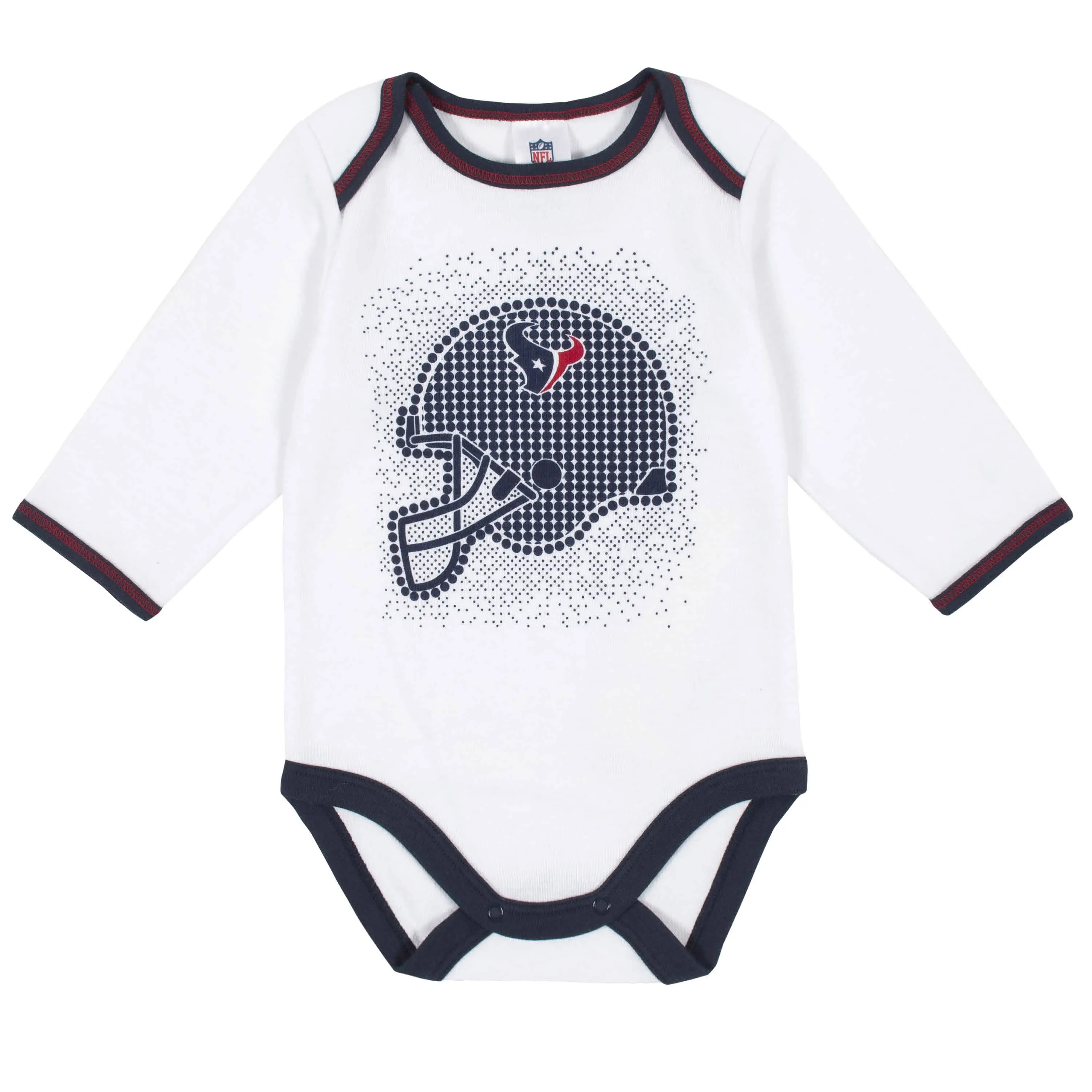 3-Piece Baby Boys Houston Texans Bodysuit, Footed Pant, and Cap Set