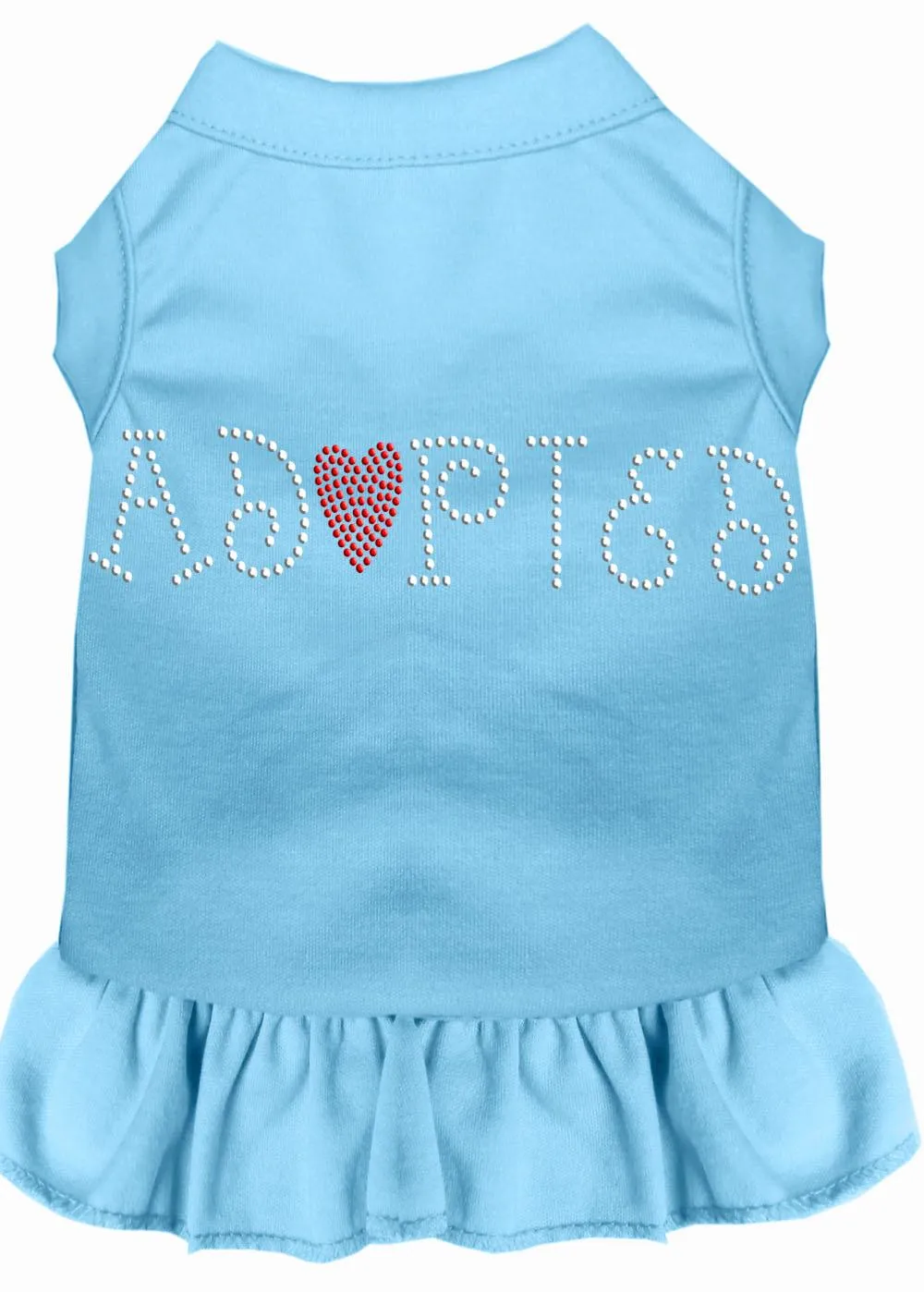 Adopted Rhinestone Dress Baby Blue 4x (22)