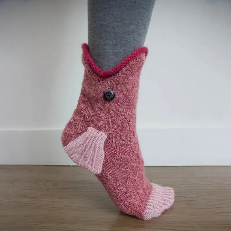 Animal Wool Knitted Socks Unisex Novelty Winter Warm