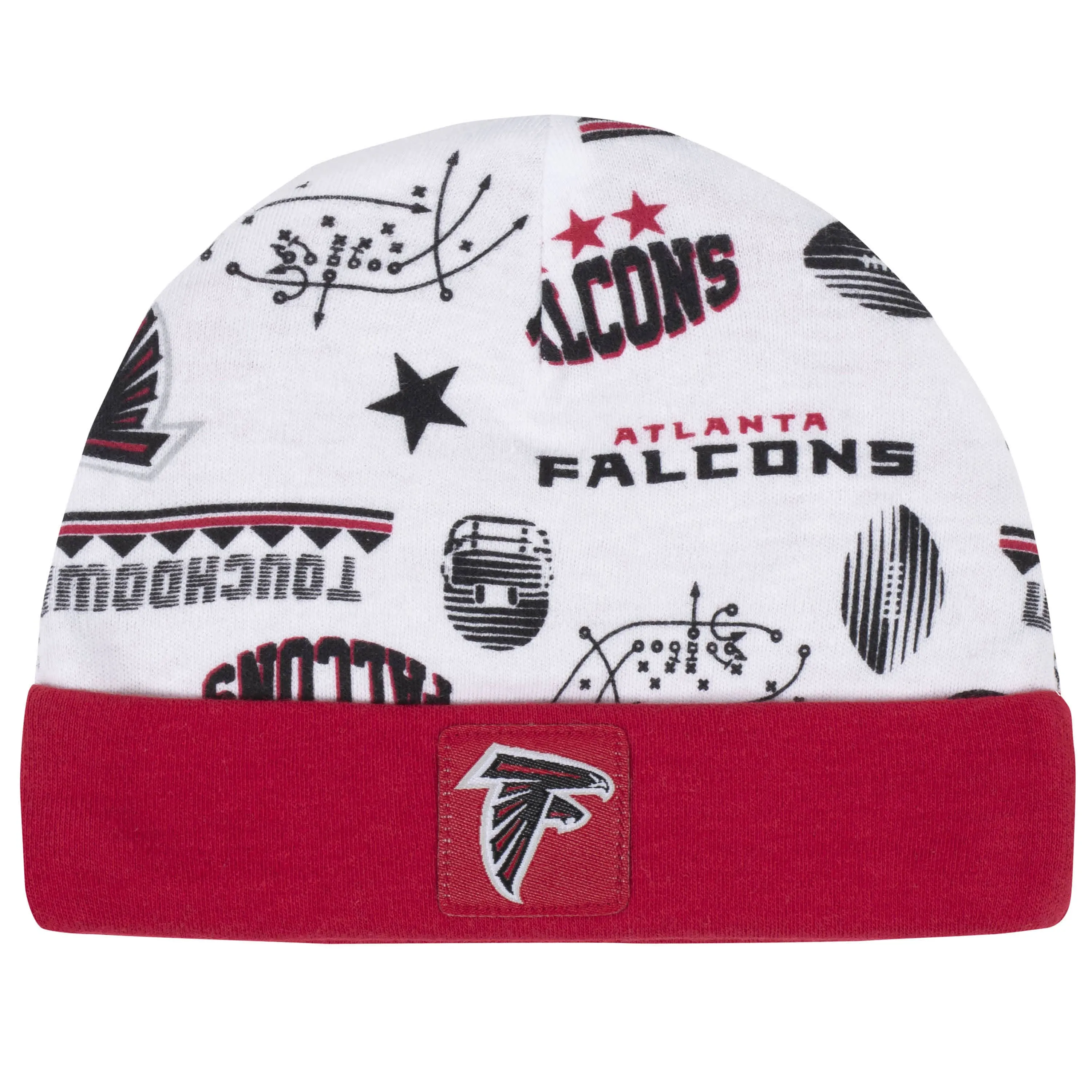 Atlanta Falcons 3-Piece Baby Boys Bodysuit, Bib, and Cap Set