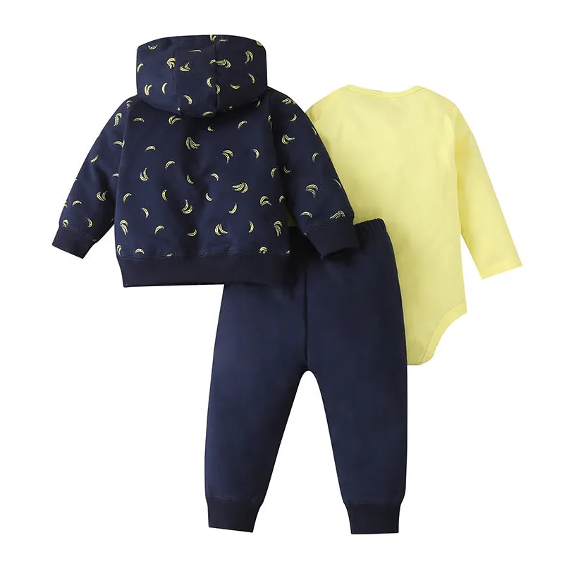 Autumn Hot Style Baby 3-Piece Zipper Jacket