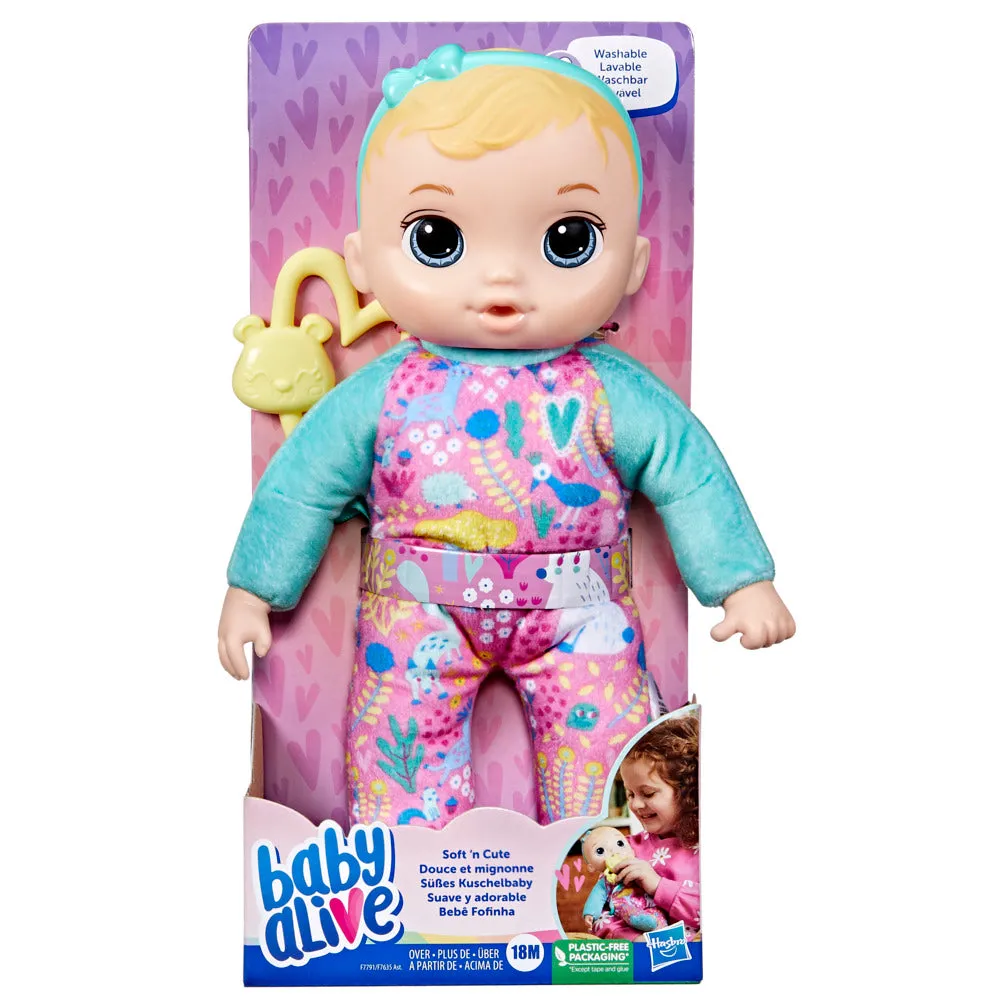 Baby Alive Soft 'N Cute Doll Blonde Hair