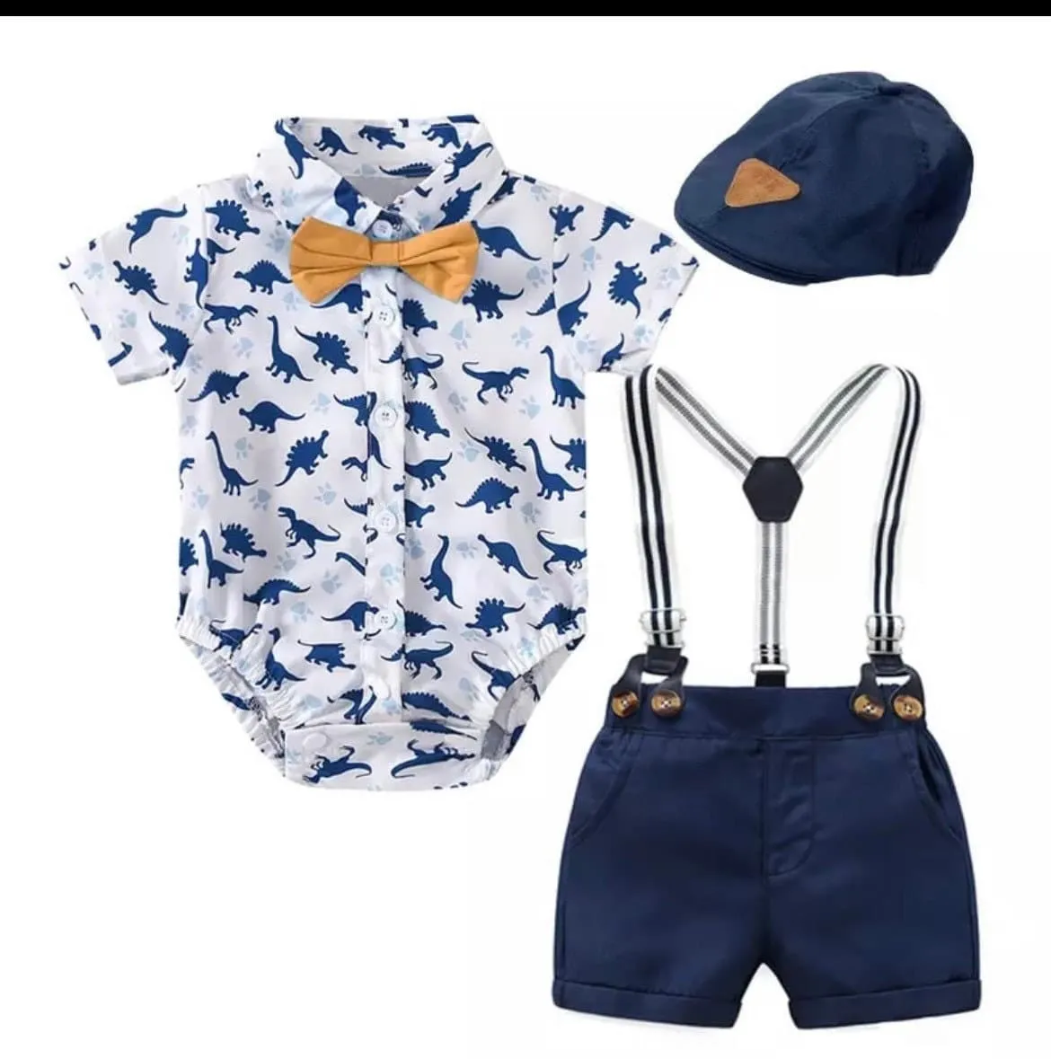 Baby Boy Short Sleeve Cotton Suit Set