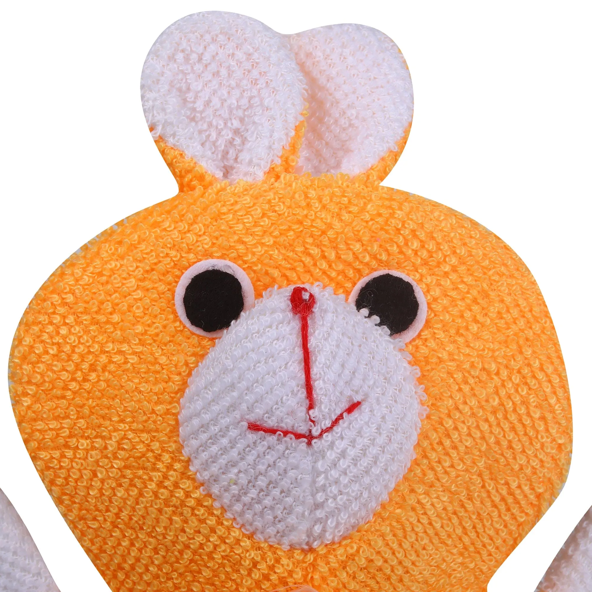 Baby Moo Cute Puppy Bath Time Fun Hand Puppet Loofah Bath Glove - Orange