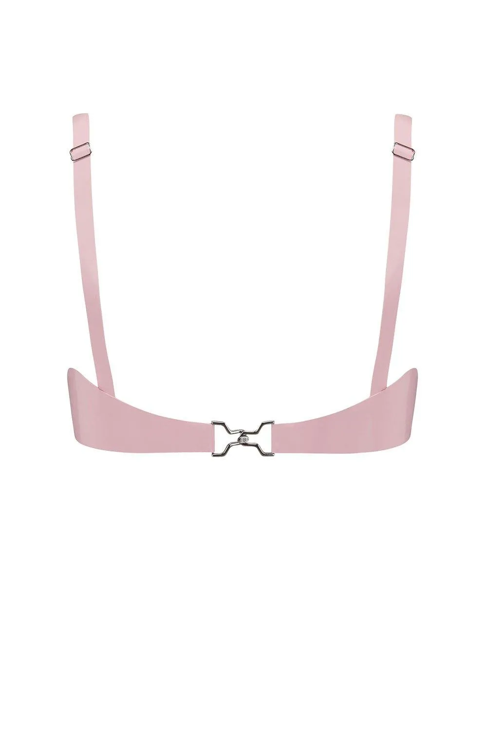 Baby Pink Cut Out Latex Bralette