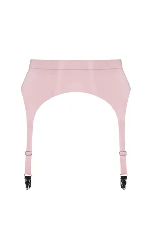 Baby Pink Latex Garter Belt