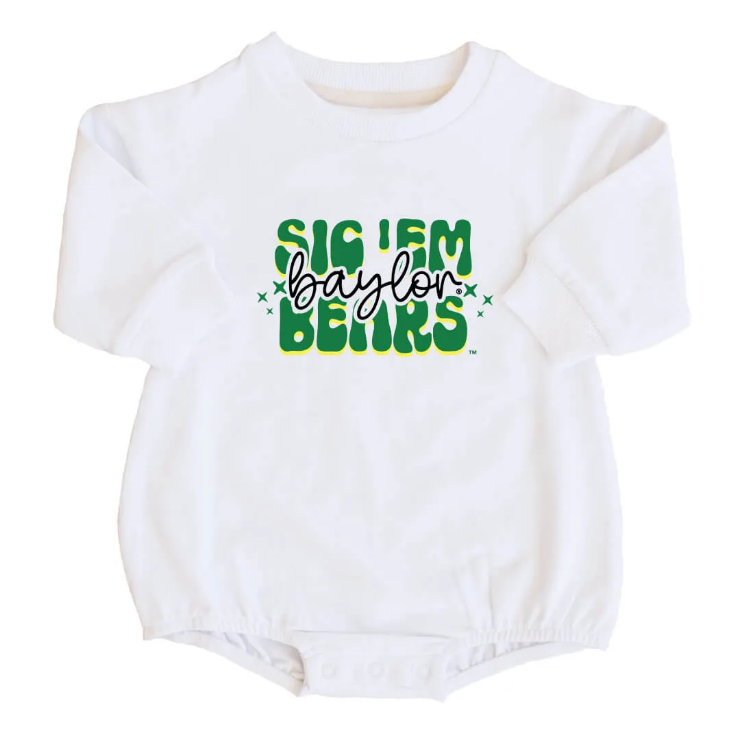 Baylor University | BU Graphic Sweatshirt Bubble Romper