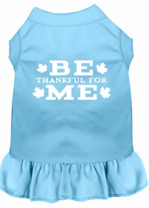 Be Thankful For Me Screen Print Dress Baby Blue Xs (8)