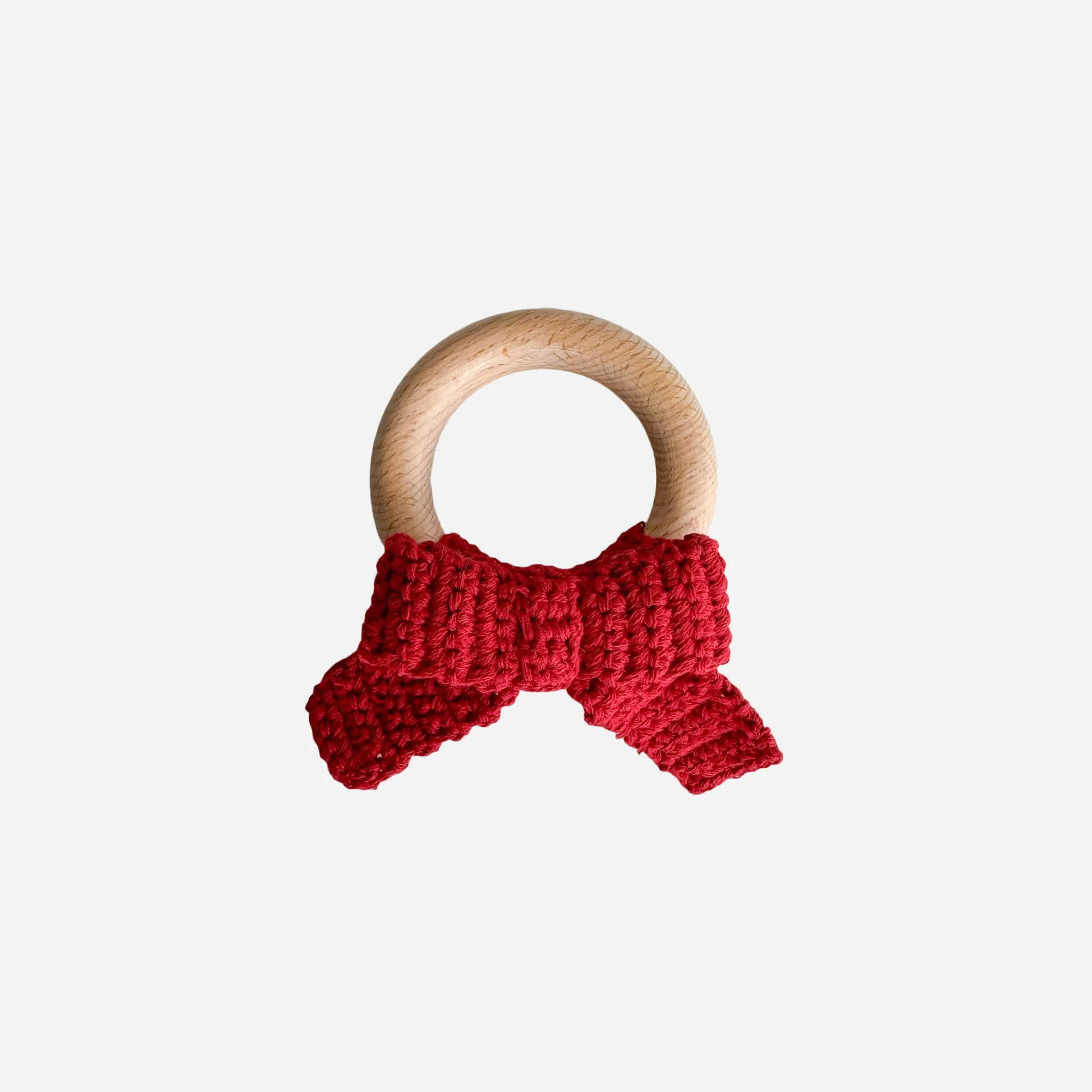 Bow Rattle in  Red