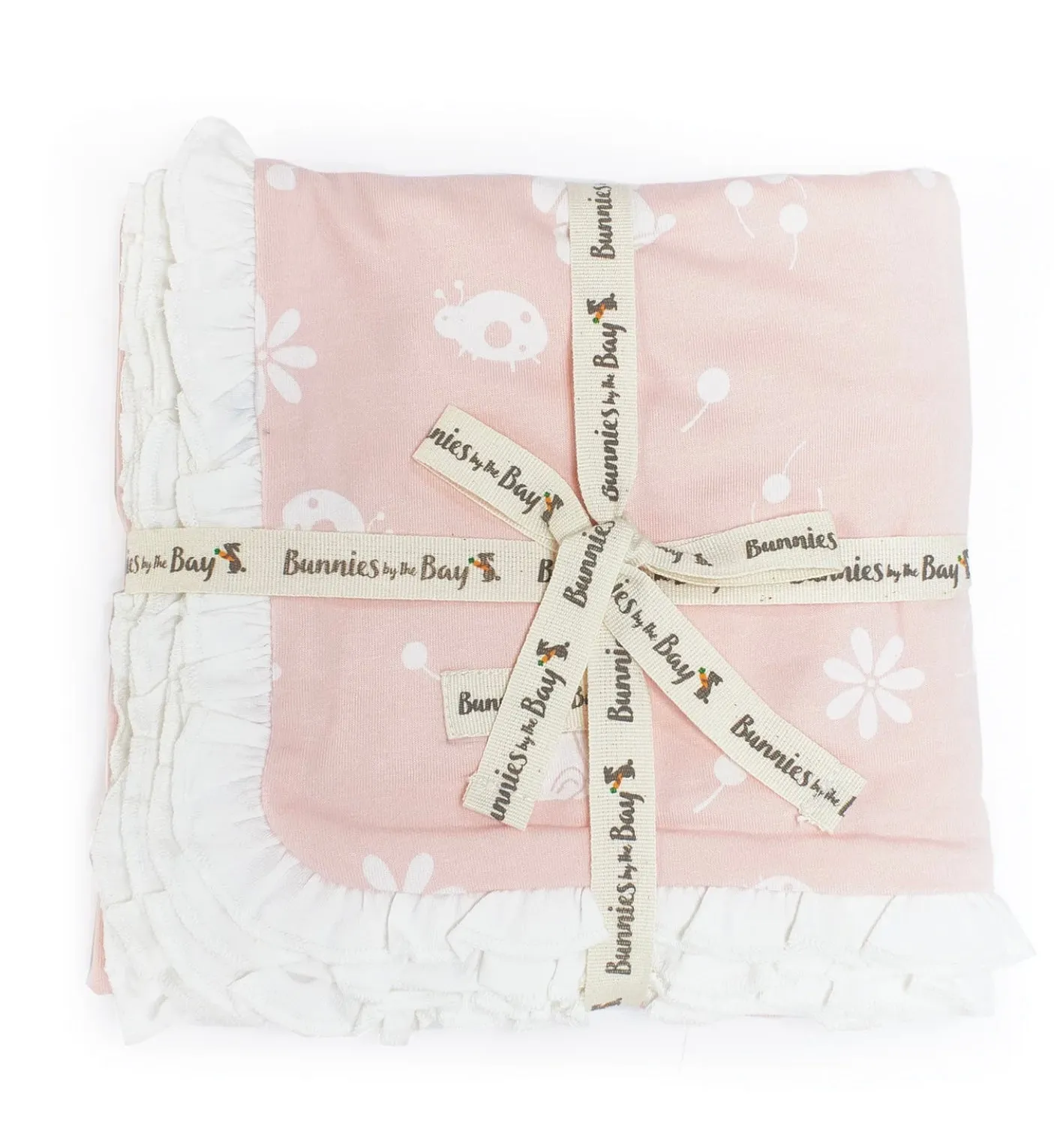 Bunnies by the Bay Blossoms Organic Receiving Blanket