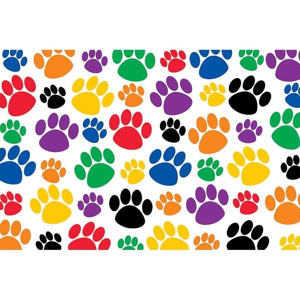 Colorful Paw Prints Postcards