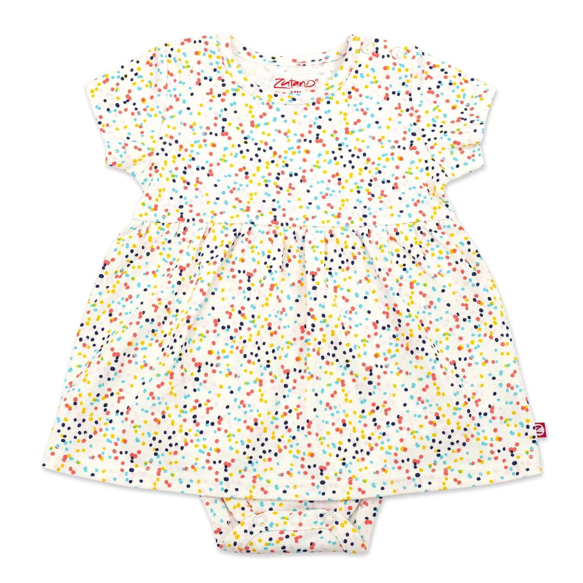 Confetti Organic Cotton Romper Dress