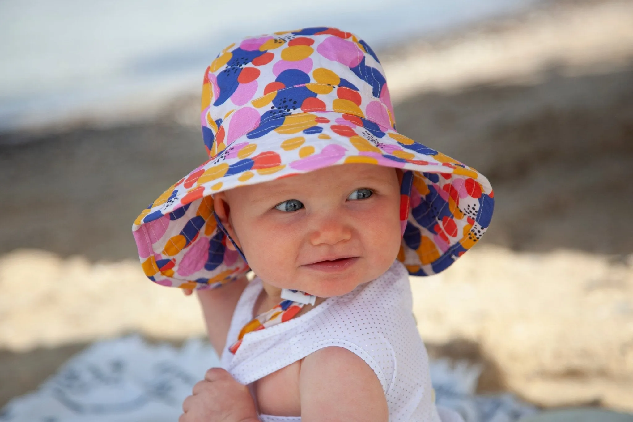 Confetti Wide Brim Infant Sunhat