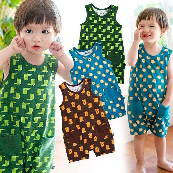 Cool Crocodile Sleeveless Romper