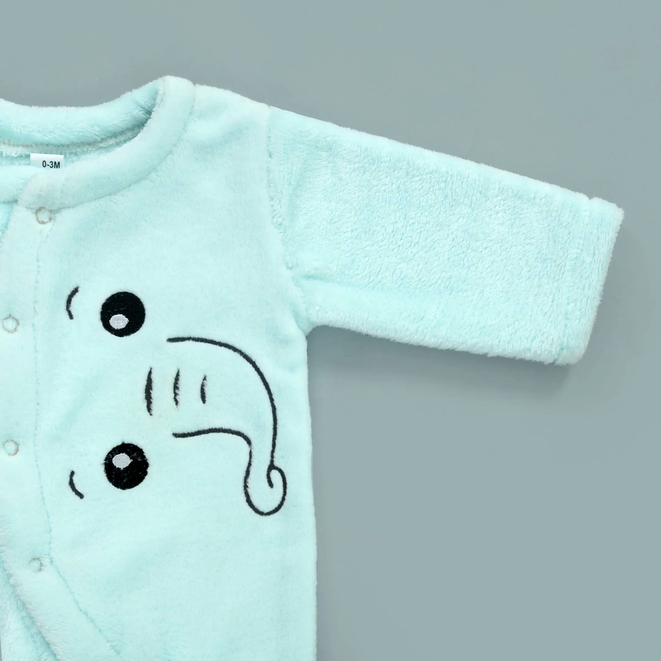 Cozy Elephant Fleece Romper