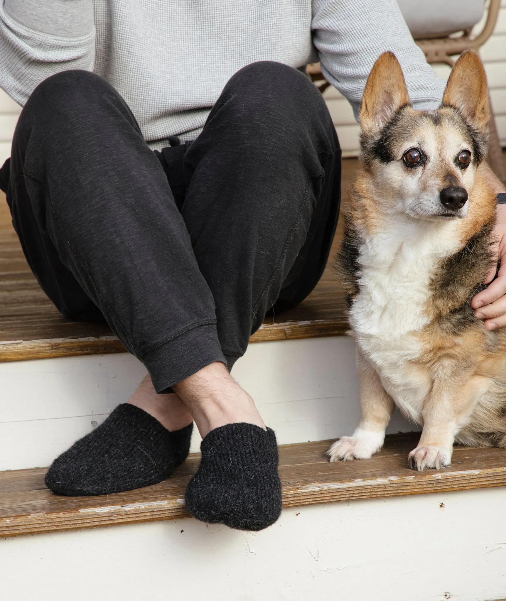 Cozy Slipper Socks Using Rowan Brushed Fleece