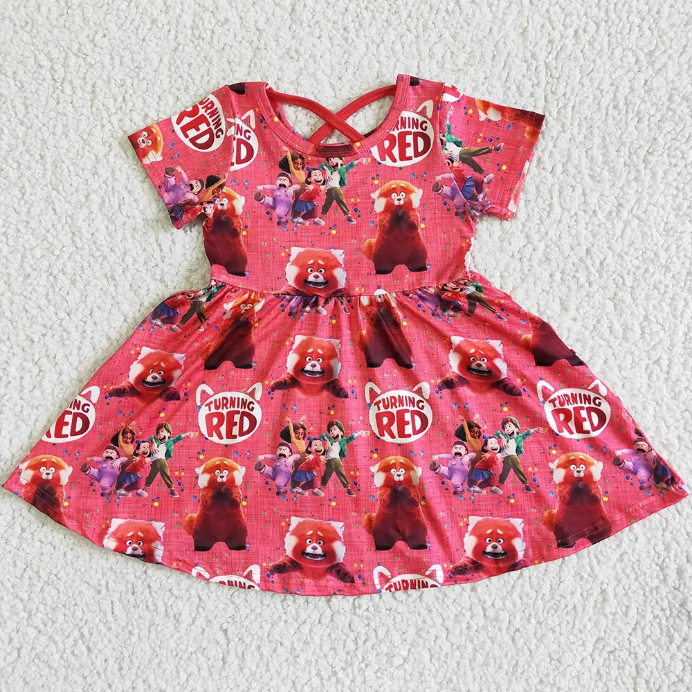 Cute Baby Girl Dress Cartoon Lovely Toddler Girls Dresses GSD0059