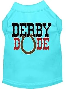 Derby Dude Screen Print Dog Shirt in Many Colors