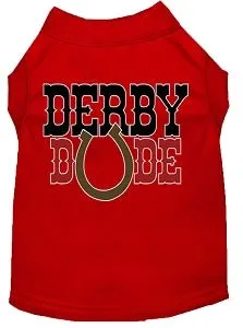 Derby Dude Screen Print Dog Shirt in Many Colors