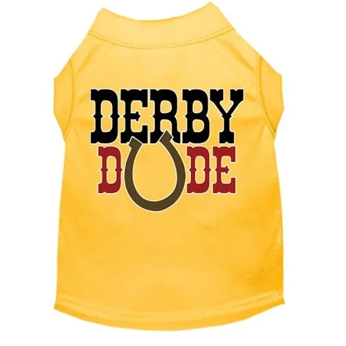 Derby Dude Screen Print Dog Shirt in Many Colors