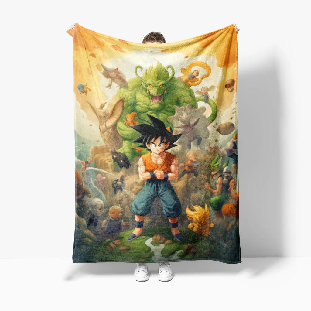 Dragon Ball Z Villains Best Sherpa Throw Blanket