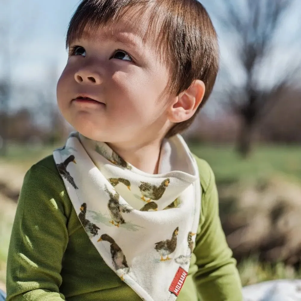 Duck Organic Cotton Three-Layer Kerchief Bib