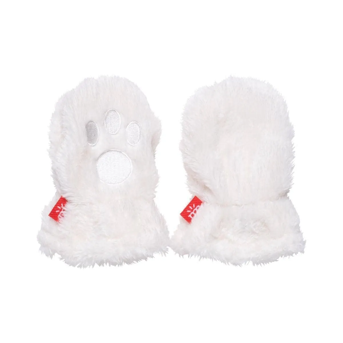 Egret w Solid Lining Minky MITTENS - Creme