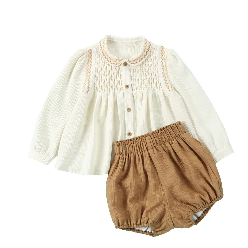 Embroidered Baby&Girls Blouse