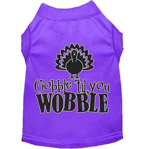 Gobble til You Wobble Screen Print Dog Shirt in Many Colors