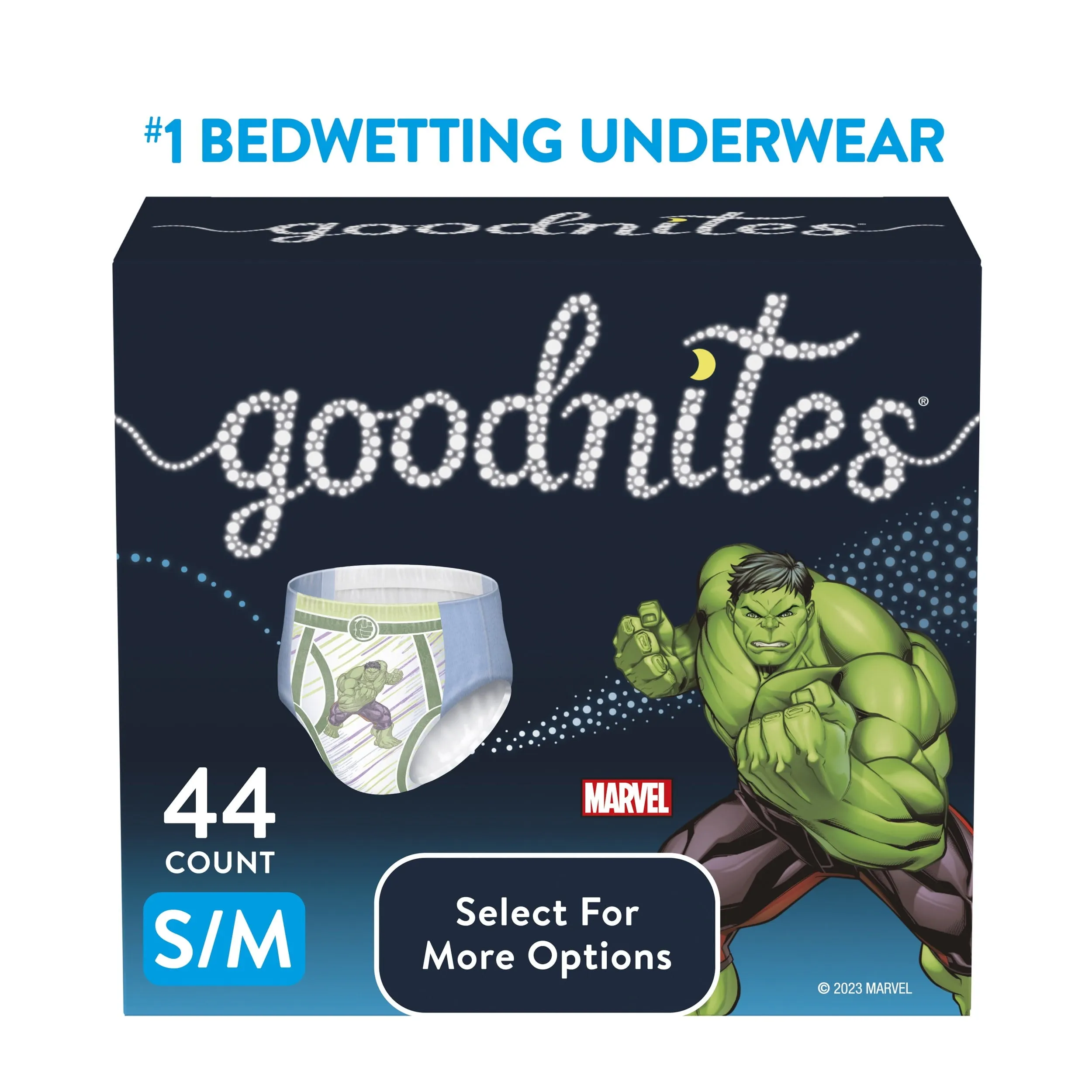 Goodnites Nighttime Bedwetting Underwear for Boys, S/M, 44 Ct (Select for More Options)