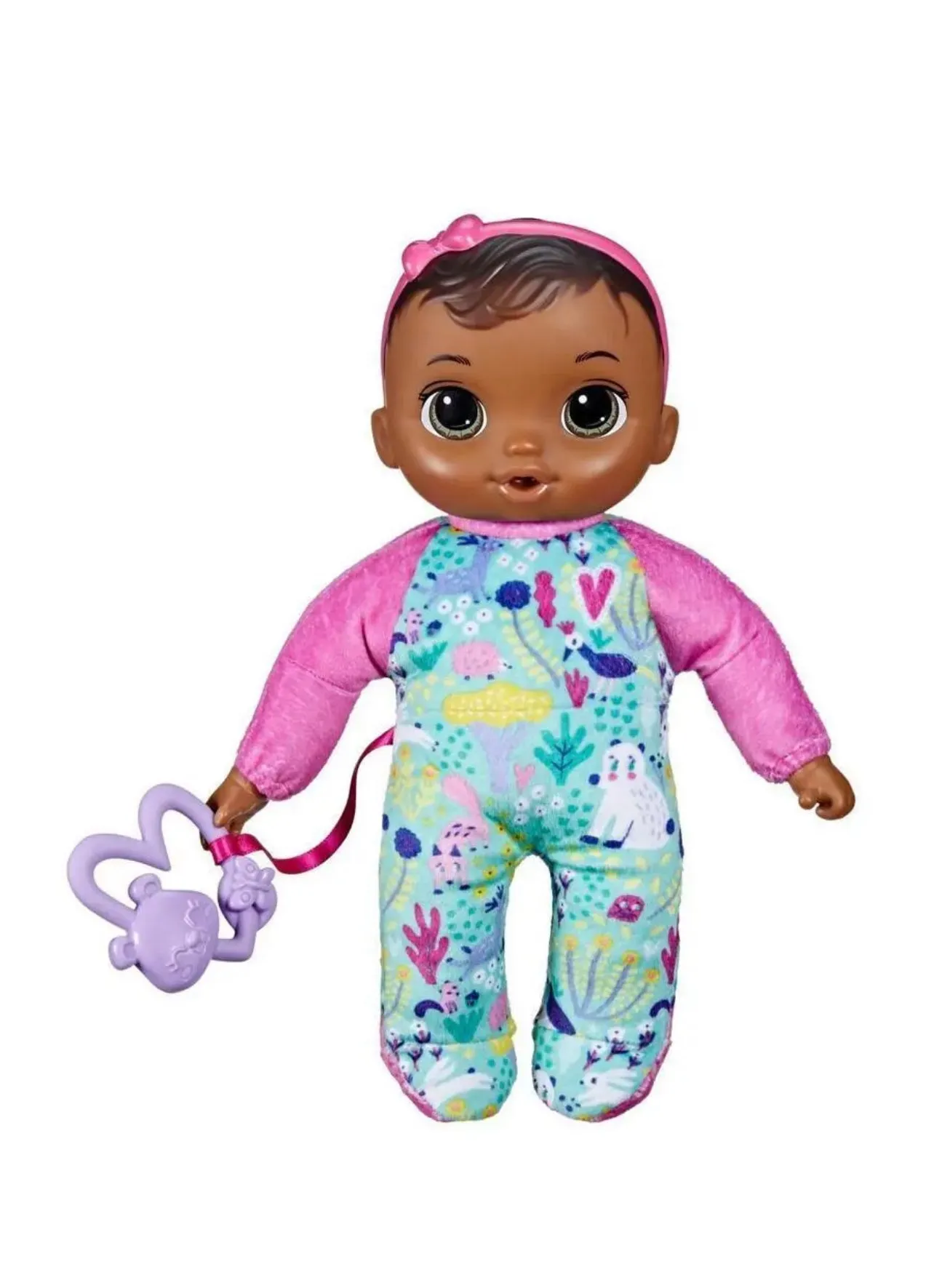 Hasbro Baby Alive Soft Cute Doll Brown Hair 11-Inch First Baby Doll