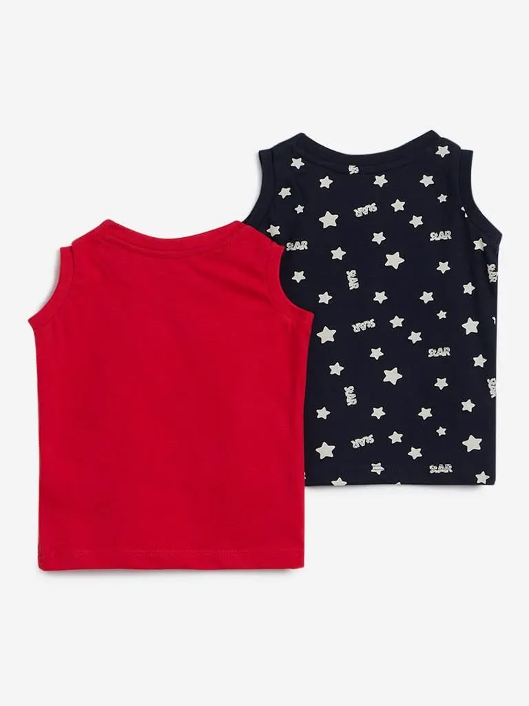 HOP Baby Red T-Shirt Set Of Two