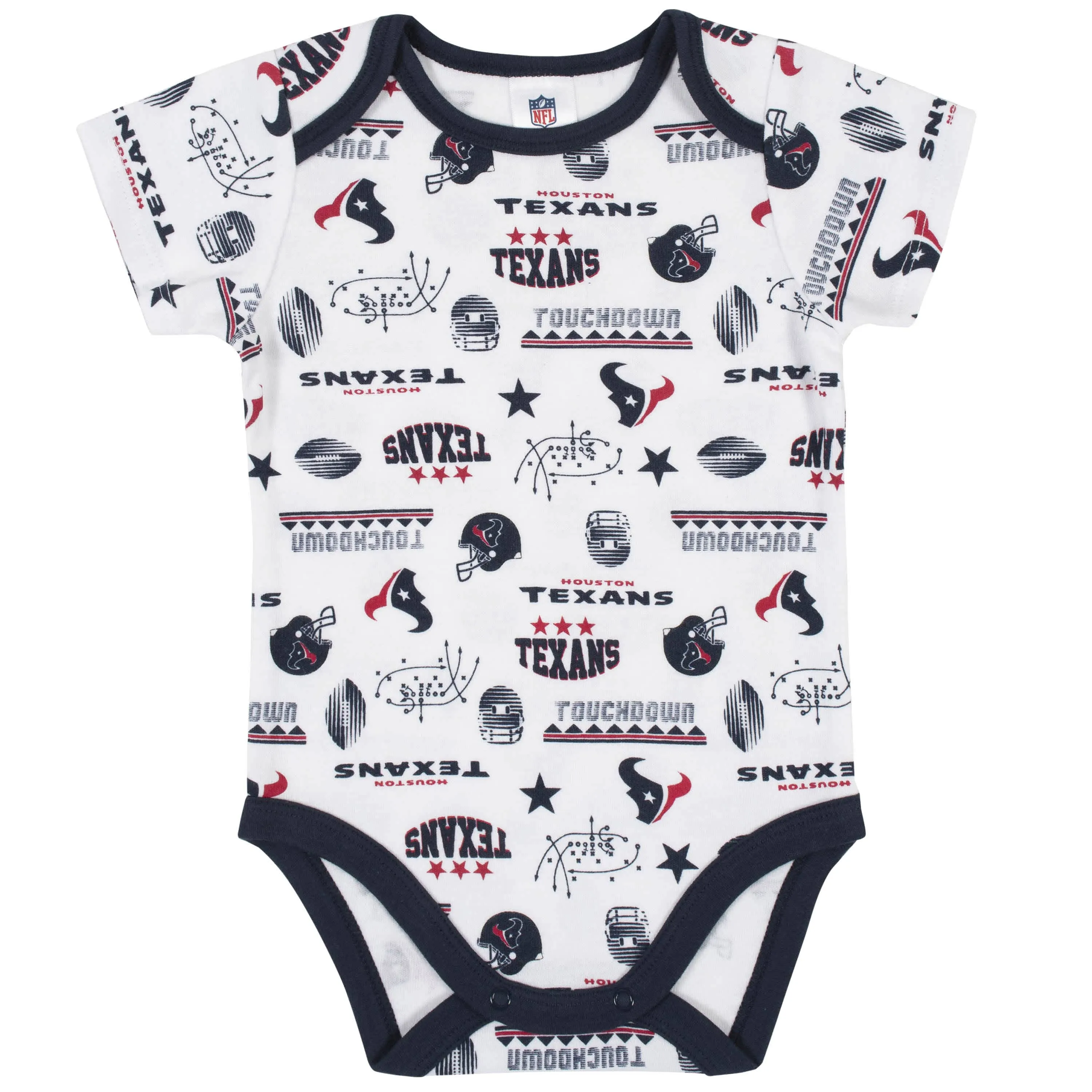 Houston Texans 3-Piece Baby Boys Bodysuit, Bib, and Cap Set