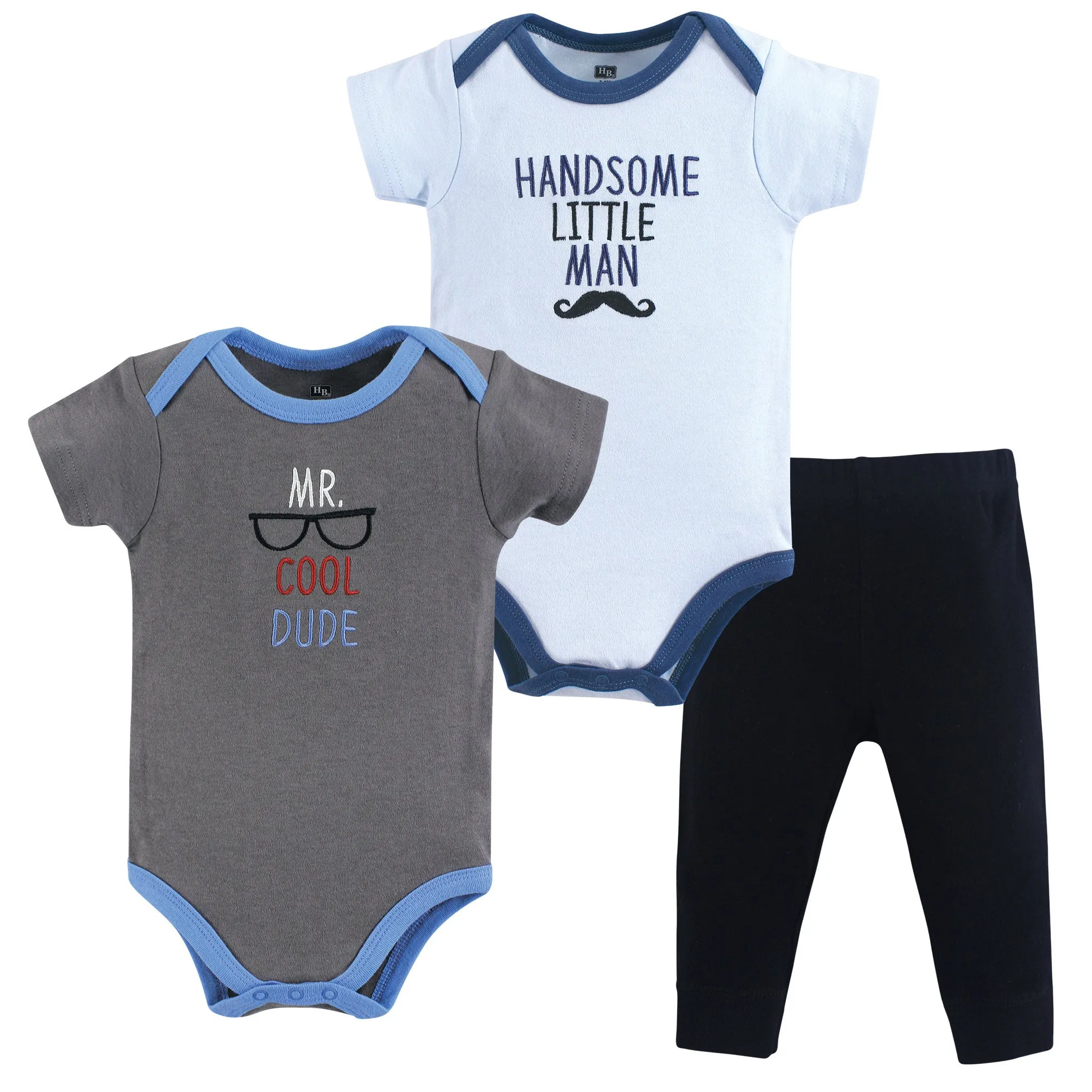 Hudson Baby Cotton Bodysuit and Pant Set, Mr Cool Dude