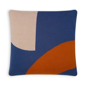 Ilo Cushion | Blue, Blush, Burnt Orange | Cotton & Duck Feather | by Sophie Home