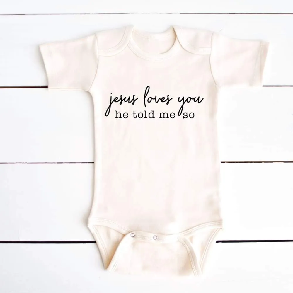 Jesus Loves You Baby Bodysuit