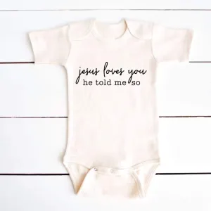 Jesus Loves You Baby Bodysuit