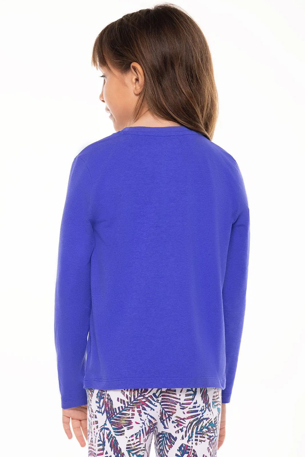 Kid's Coco Plum Everyday Long Sleeve T-Shirt  |  Baja Blue