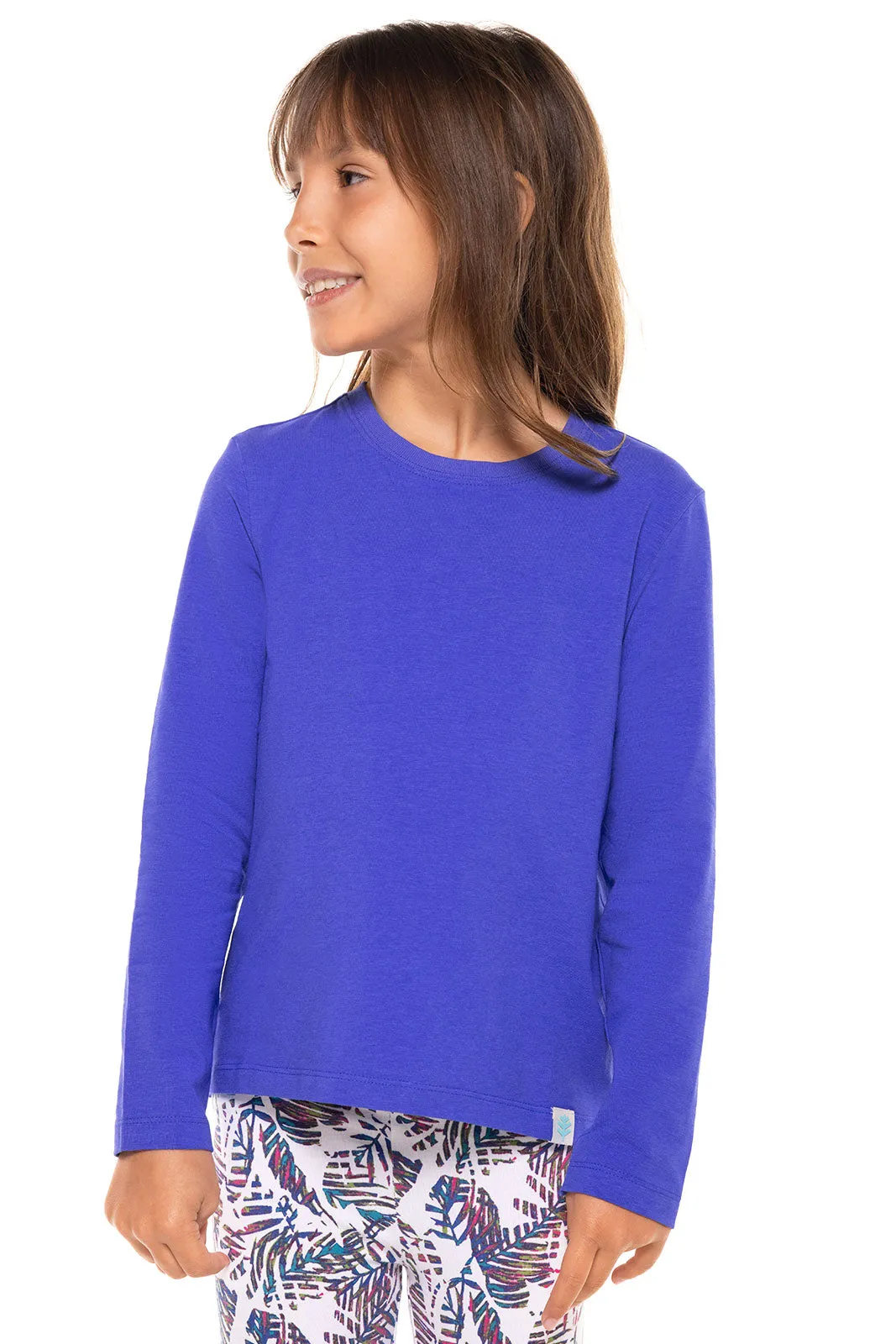 Kid's Coco Plum Everyday Long Sleeve T-Shirt  |  Baja Blue