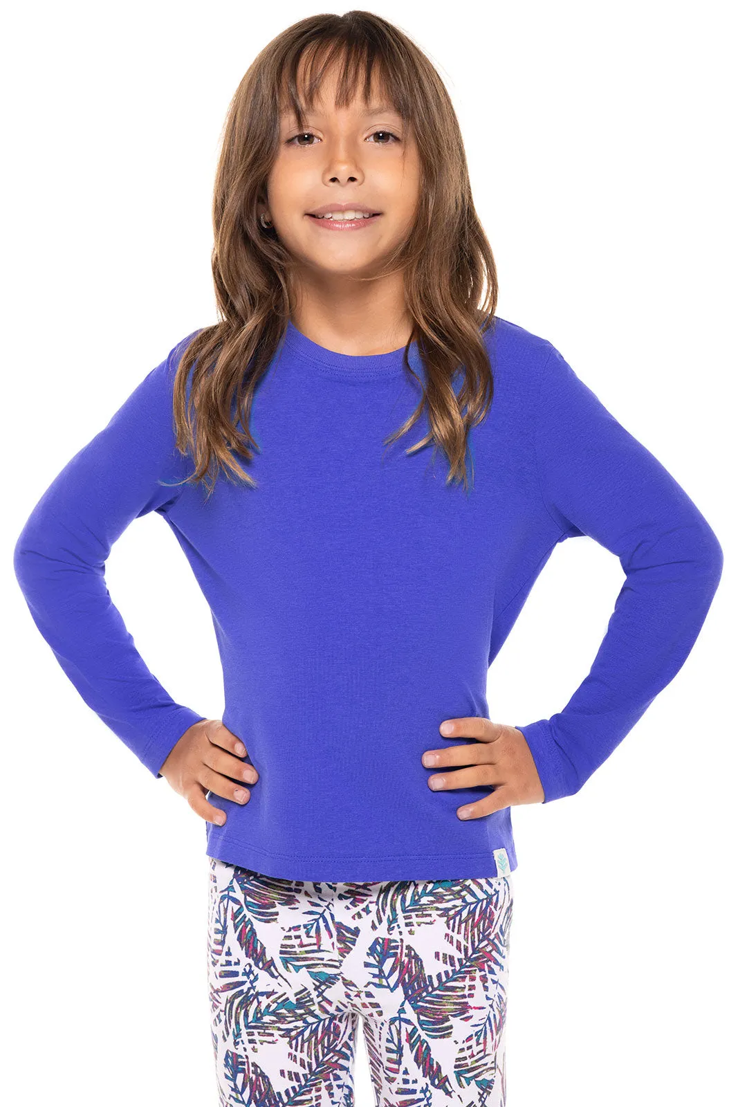 Kid's Coco Plum Everyday Long Sleeve T-Shirt  |  Baja Blue