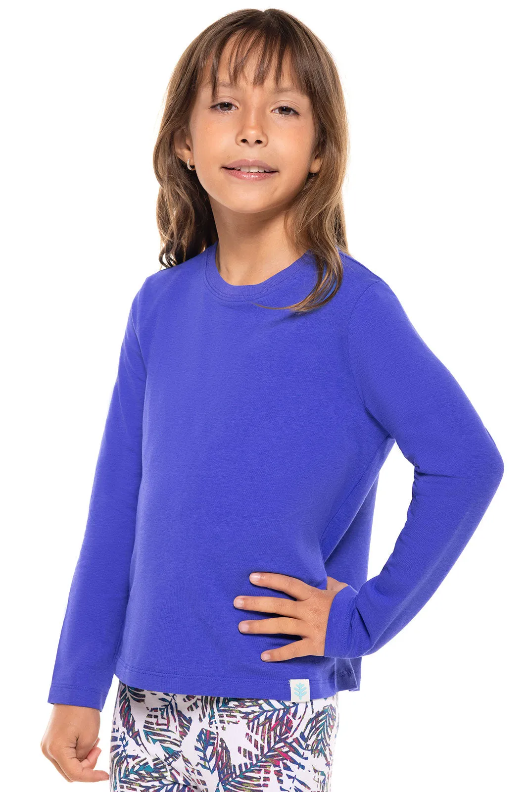 Kid's Coco Plum Everyday Long Sleeve T-Shirt  |  Baja Blue