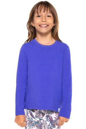 Kid's Coco Plum Everyday Long Sleeve T-Shirt  |  Baja Blue