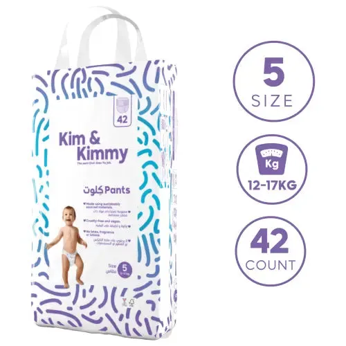 Kim & Kimmy Eco-friendly Baby Diaper Pants, Size -5, 12-17Kg