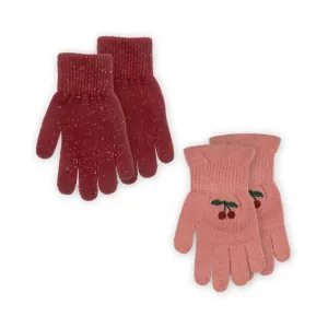 Konges Sløjd - Cherry frill gloves - 2 pairs