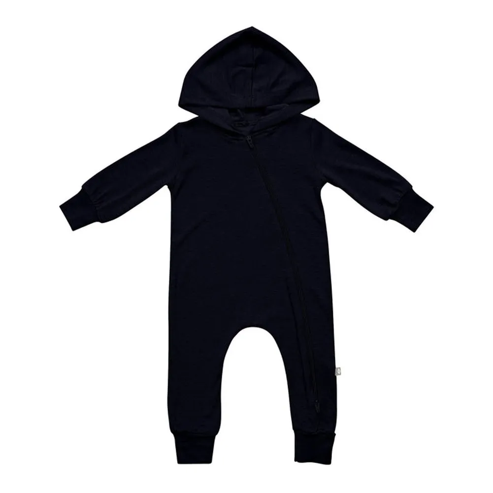 Kyte Bamboo Jersey Hooded Zippered Romper