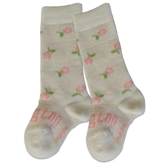 Lamington New Born Merino Wool Socks Rosie Off White