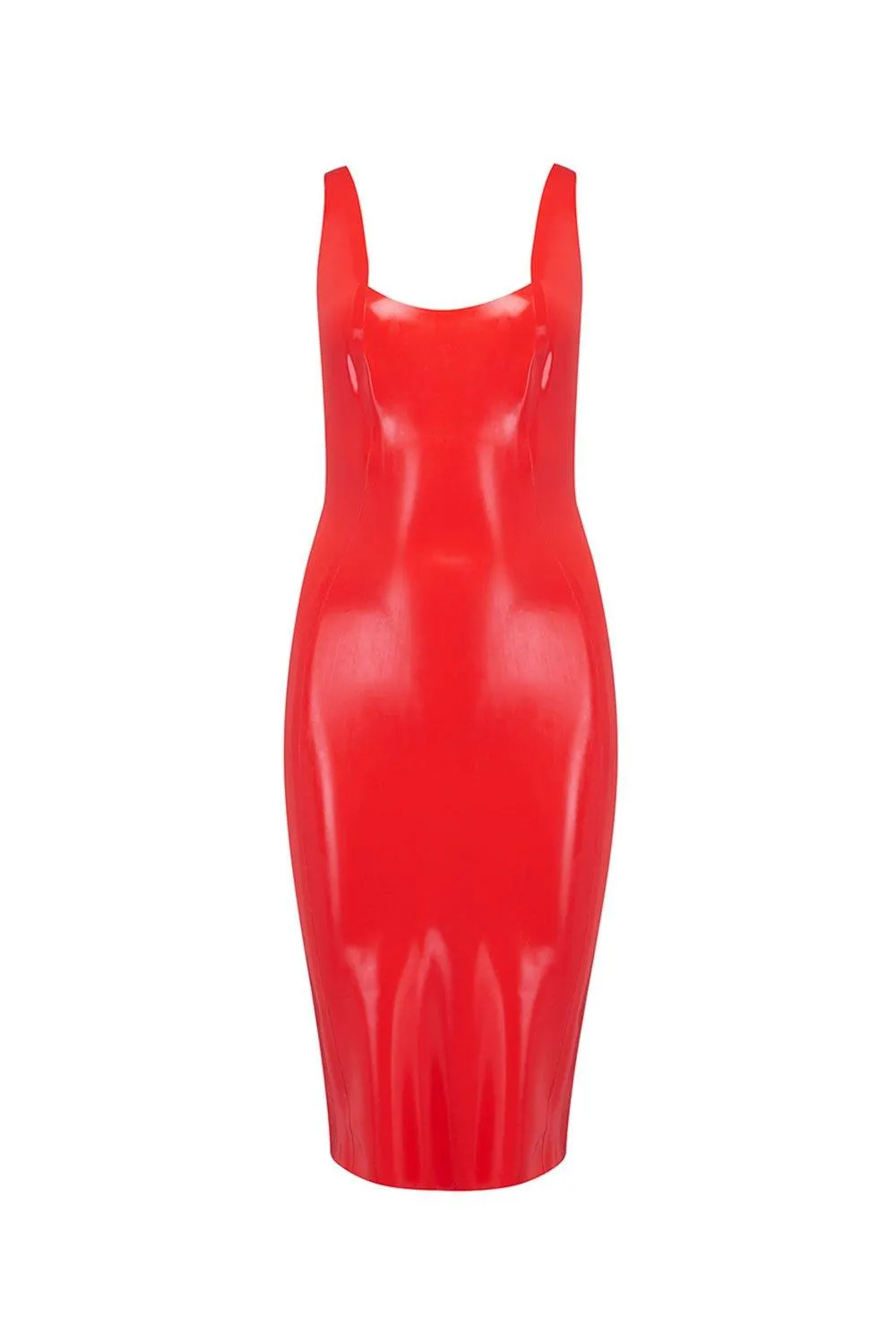 Latex Midi Dress