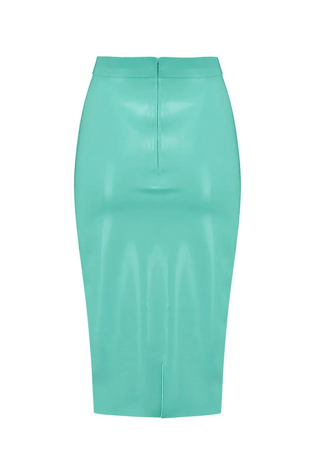 Latex Midi Skirt