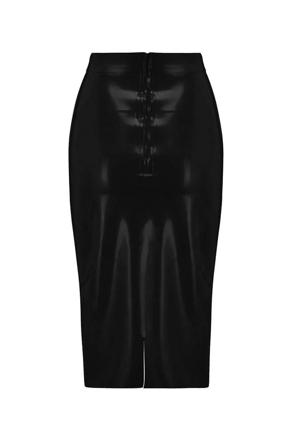 Latex Midi Skirt